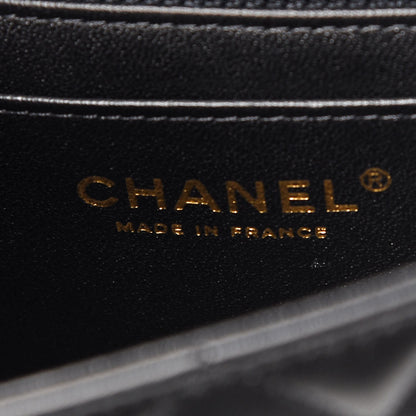 Chanel Lambskin Quilted Mini Rectangular Flap Black 6 of 8