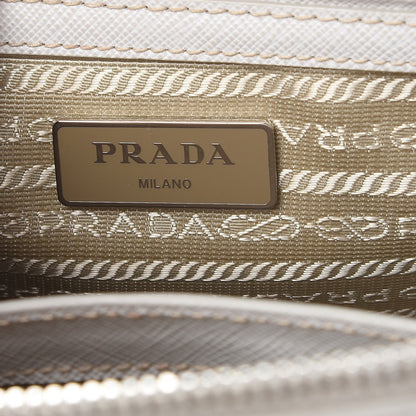 Prada Saffiano Lux Small Galleria Double Zip Tote White 7 of 15
