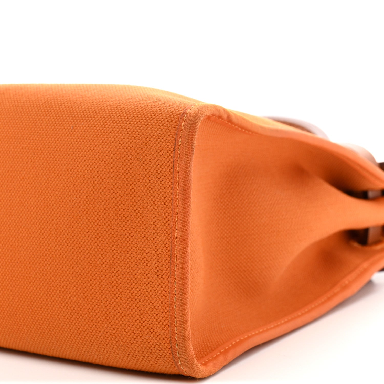 Hermes Vache Hunter Toile Herbag Zip 31 PM Orange Fauve 11 of 14