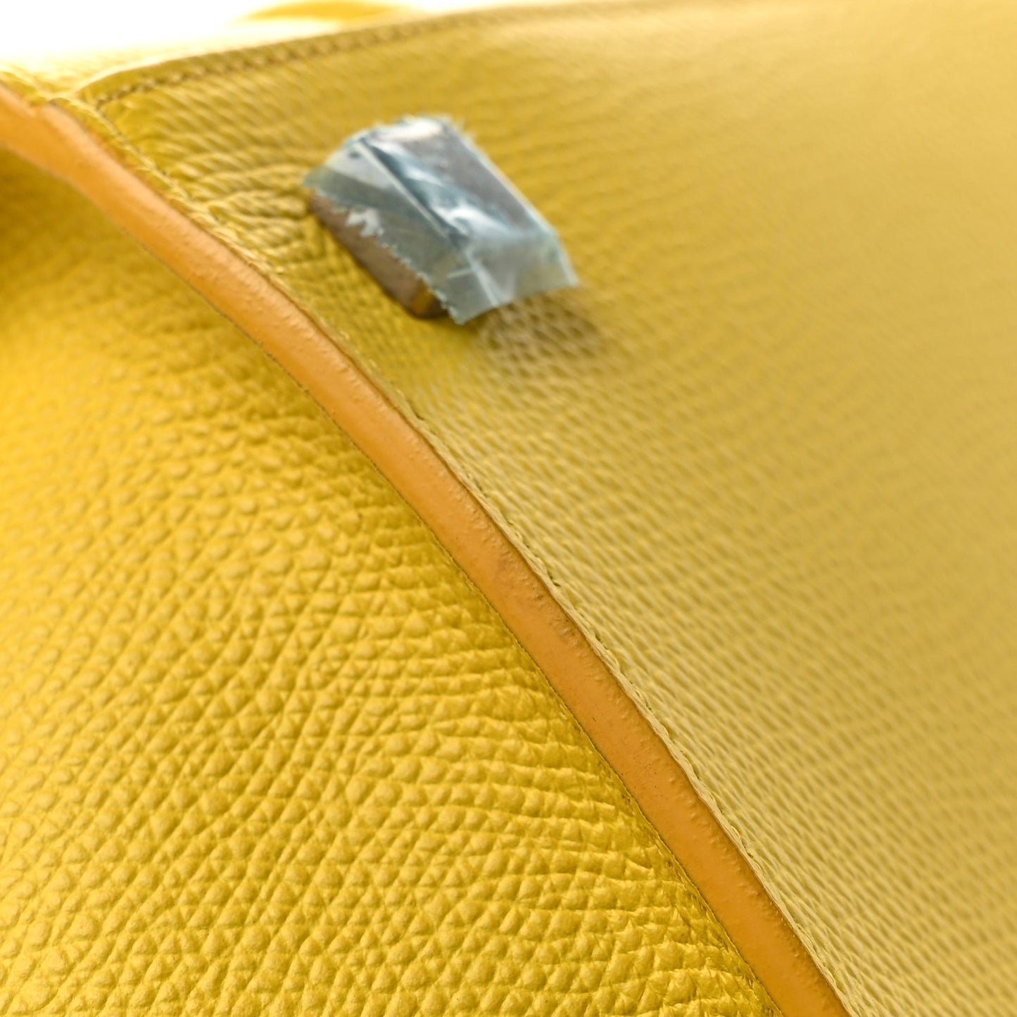 Baby Grained Calfskin Medium Phantom Luggage Yellow