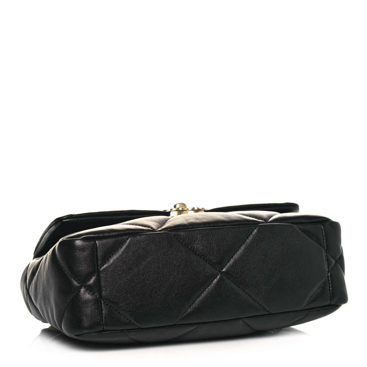 Lambskin Quilted Medium Chanel 19 Flap Black