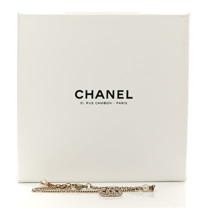 Chanel Pearl Crystal CC Bracelet Gold 6 of 6
