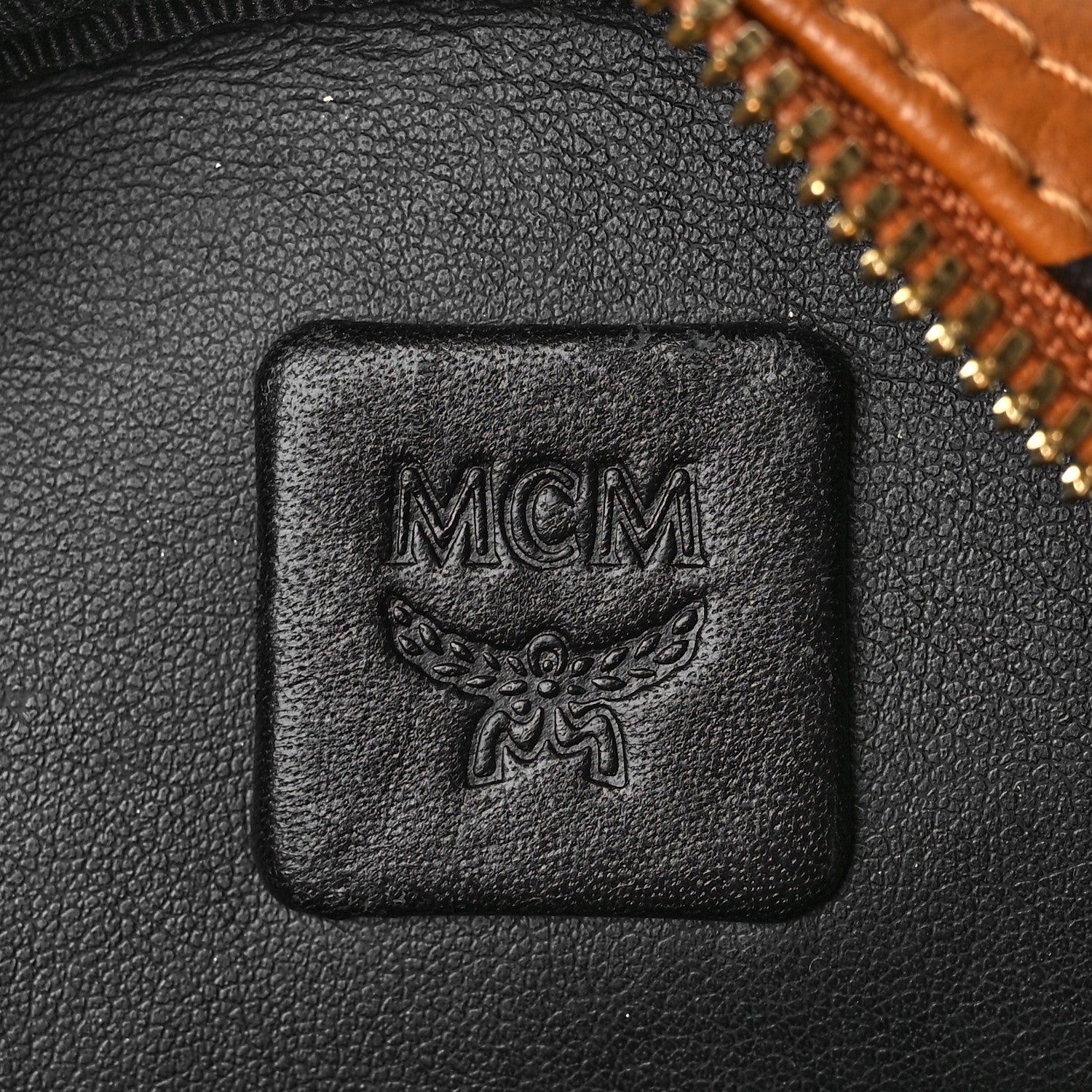 MCM Visetos Side Stud Mini Stark Backpack Cognac 7 of 10