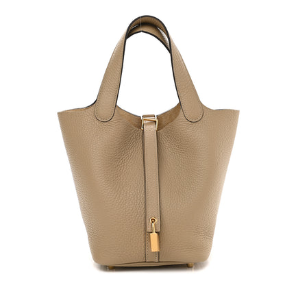 Hermes Taurillon Clemence Picotin Lock 18 PM Trench 1 of 9