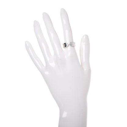 Cartier 18K White Gold Diamond 6.5 De Ring 52 6 2 of 6