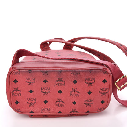 MCM Visetos Small Side Stud Stark Backpack Corail 13 of 16