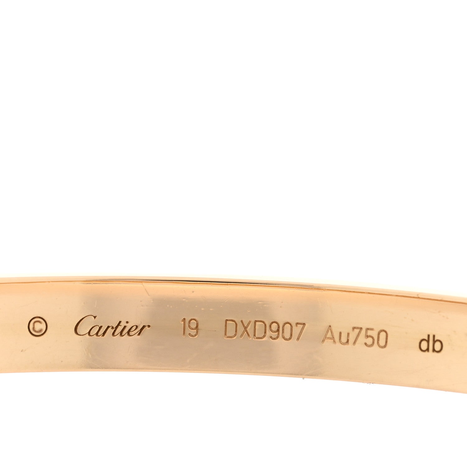 Cartier 18K Yellow Gold LOVE Bracelet 19 3 of 6