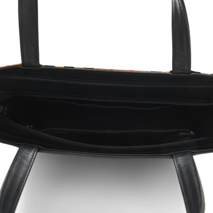 Burberry Calfskin House Check Small Tote Black 5 of 9