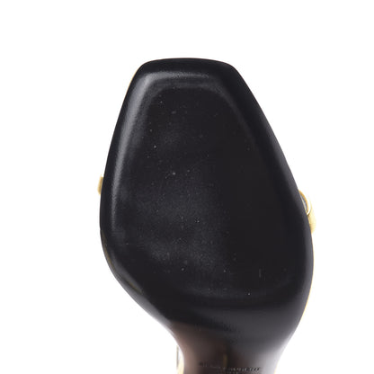 Saint Laurent Calfskin Opyum Sandals 39 Oro 9 of 12
