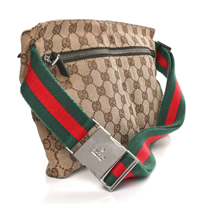 Gucci Monogram Web Belt Bag Dark Brown 3 of 9