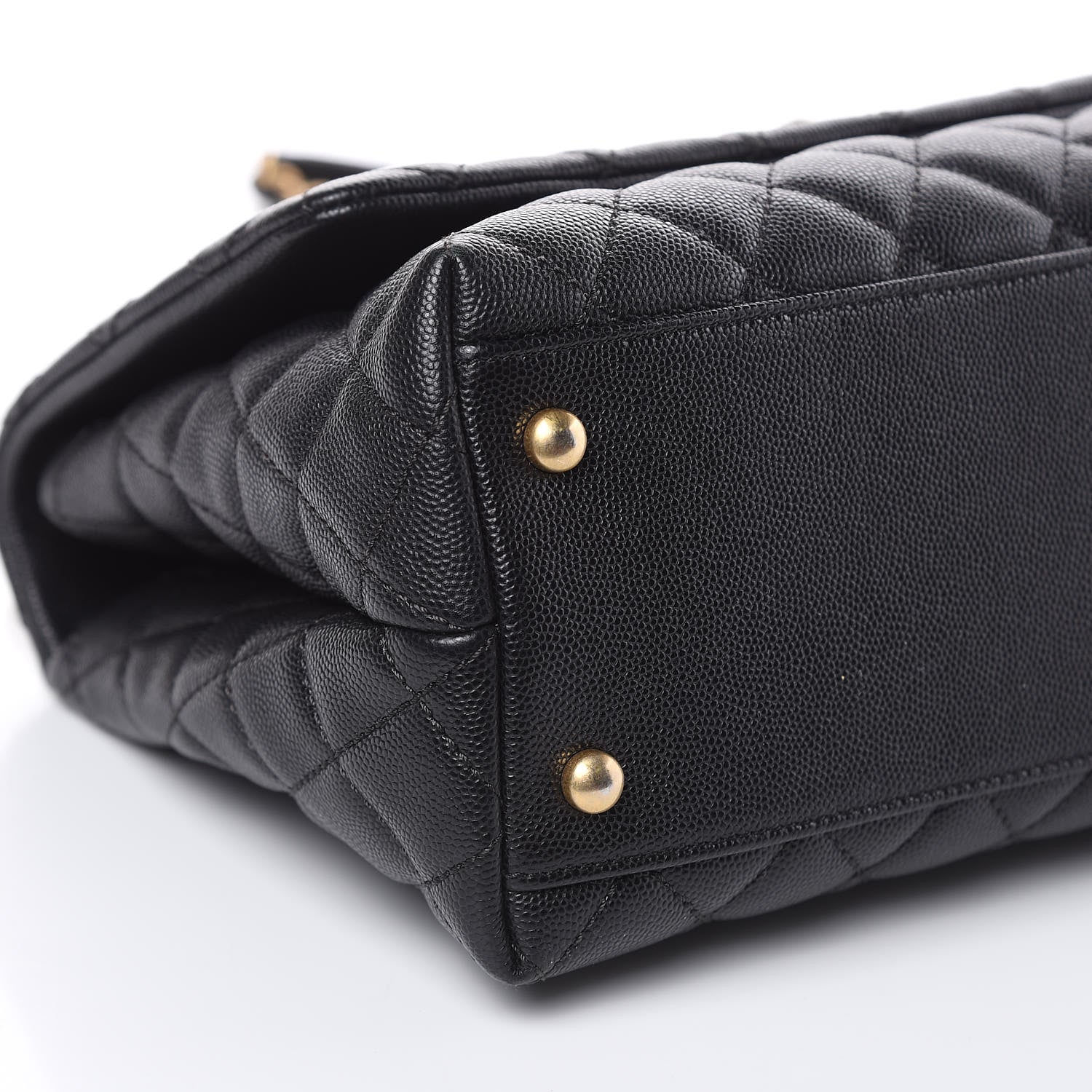 Chanel Caviar Quilted Small Coco Handle Flap Black 9 of 13
