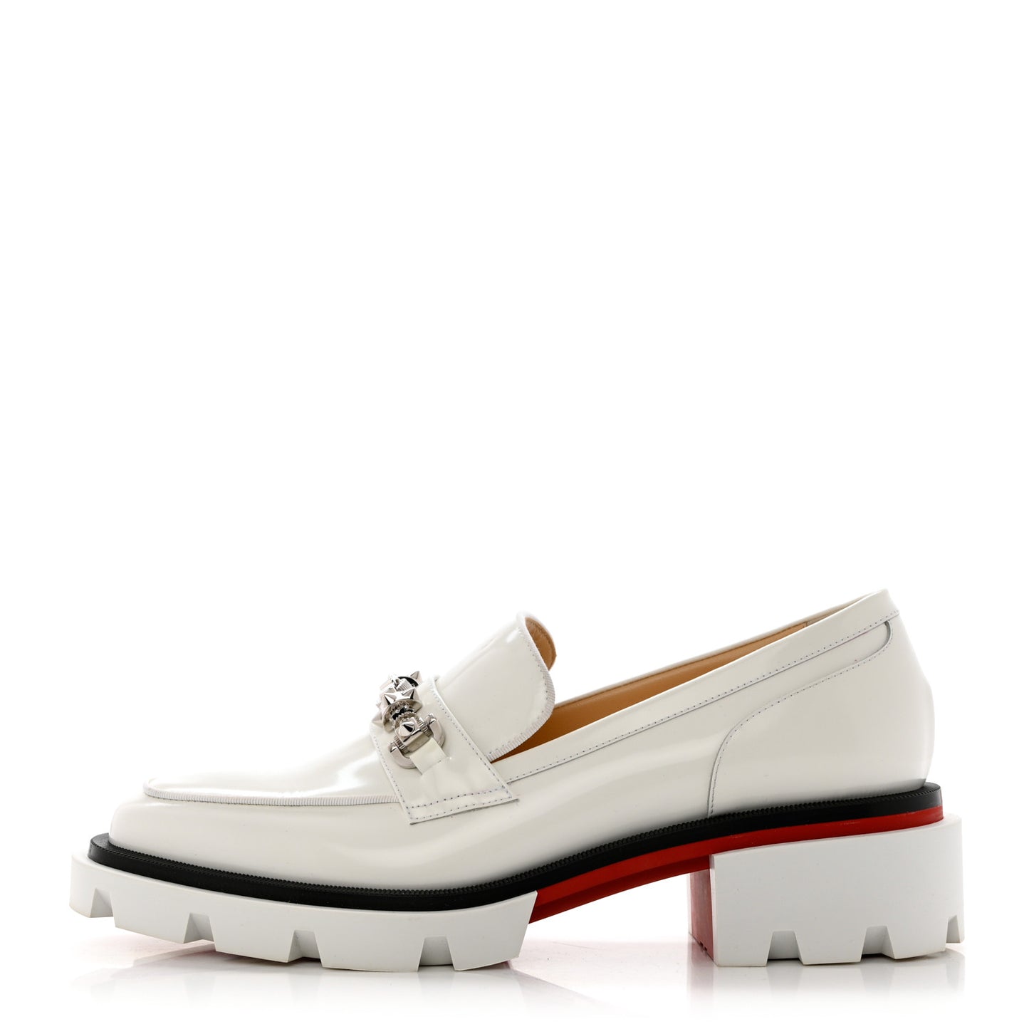 Calfskin Abrasivato Womens Maxiswing Flats 40 White