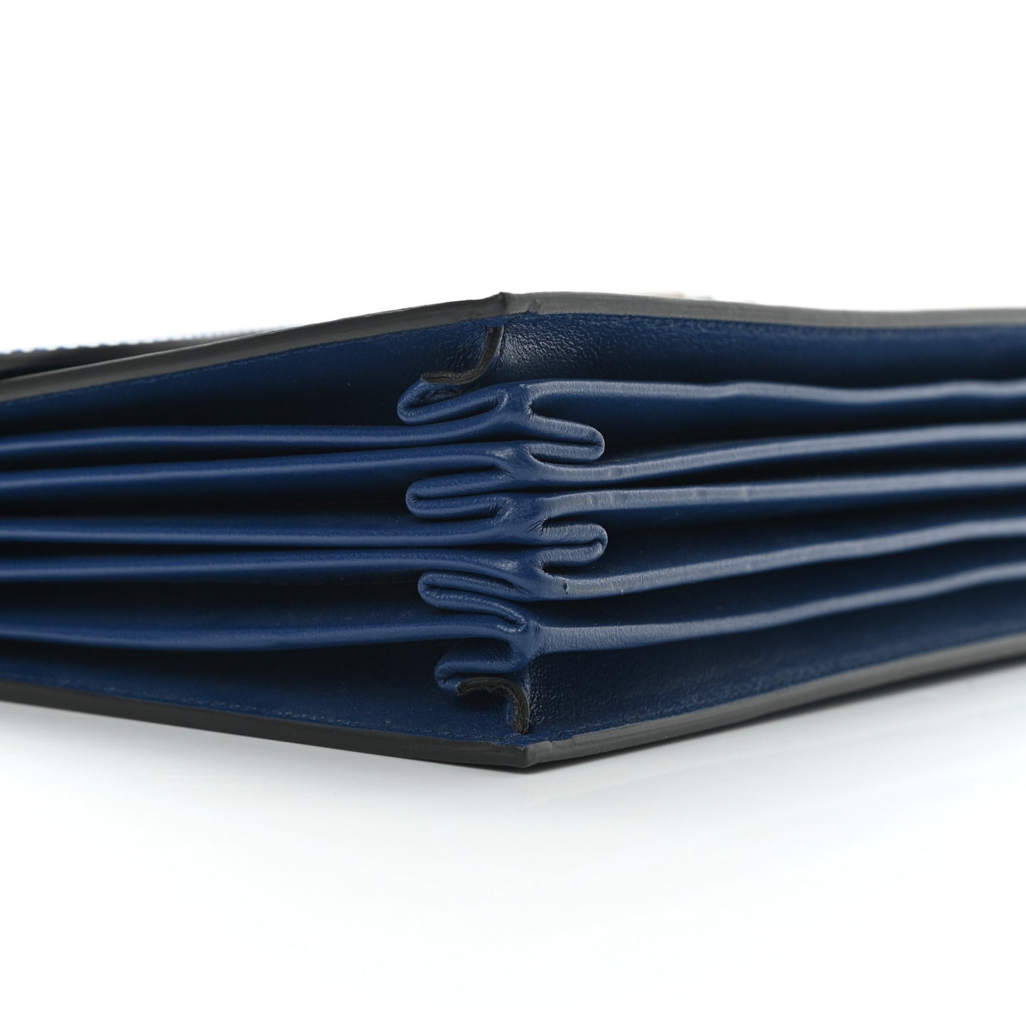 Calfskin Homeric Garden Print Portfolio Blue
