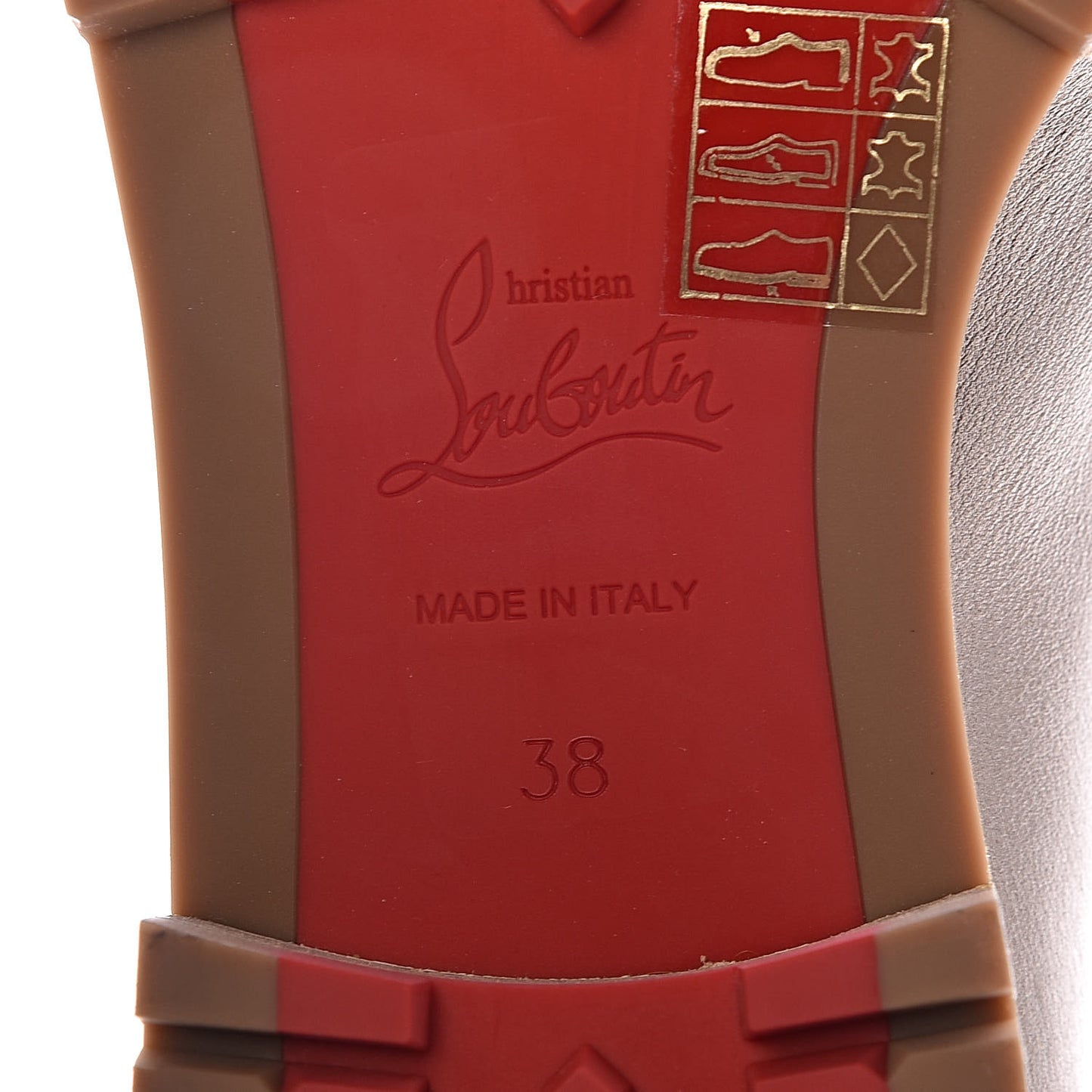 Metallic Calfskin Who Runs Flat Boots 38 Colombe
