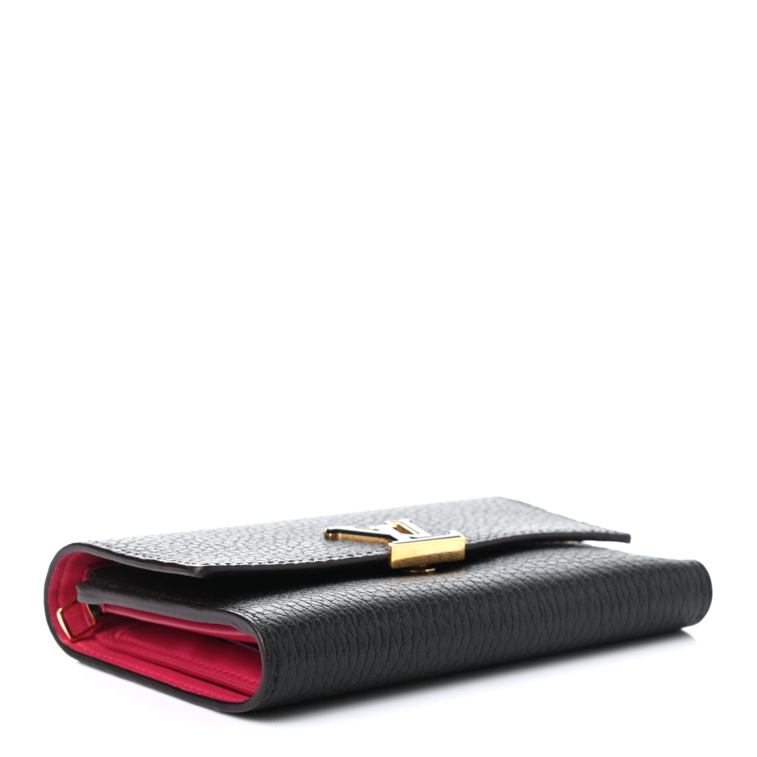 Louis Vuitton Taurillon Capucines Compact Wallet Black 4 of 7
