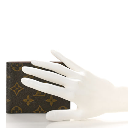 Louis Vuitton Monogram Mens Porte-Billets 3 Card Billfold Wallet 2 of 8