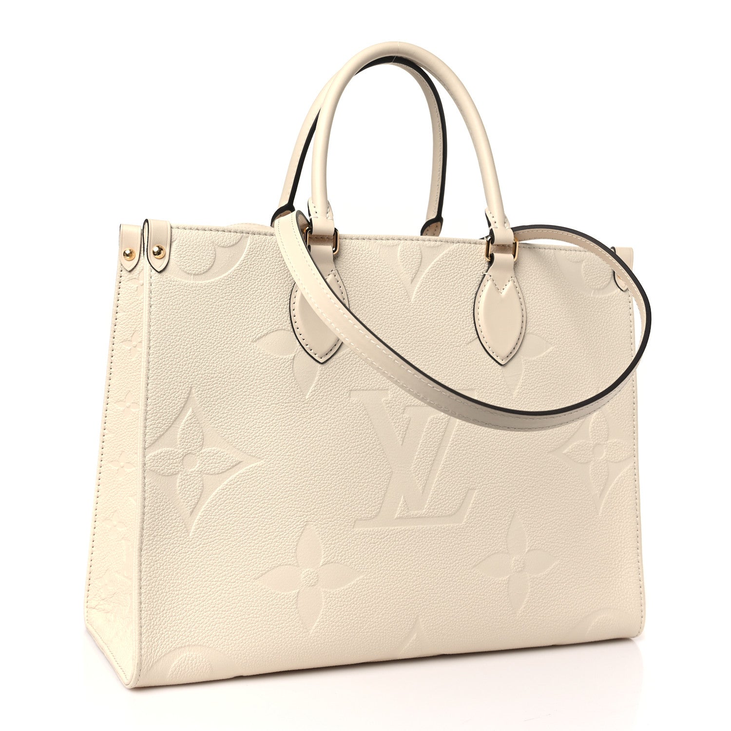 Louis Vuitton Empreinte Monogram Giant Onthego MM Creme 3 of 8