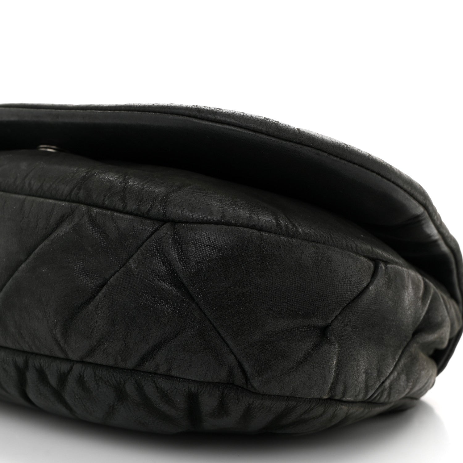 Chanel Iridescent Calfskin Glint Flap Black 10 of 13