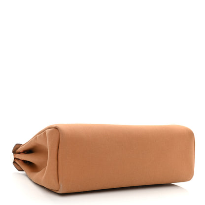 Hermes Toile Officier Vache Hunter Verso Herbag Zip PM 31 Dune Magnolia Fauve 4 of 10