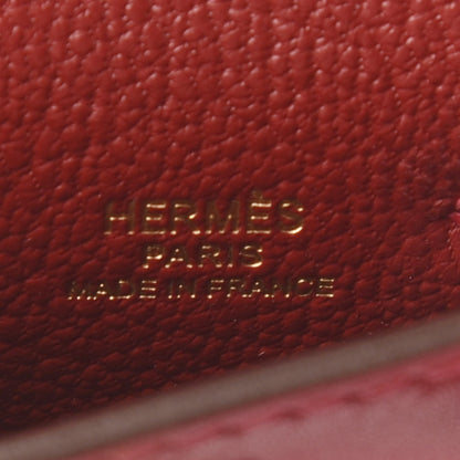 Hermes Tadelakt Mini Kelly Twilly Bag Charm Rouge Vif 3 of 7