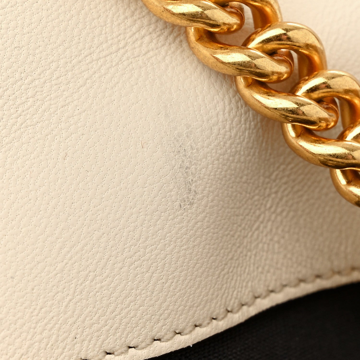 Fendi Nappa Apolo Bi-Color Chain Baguette Uovo Black 11 of 13