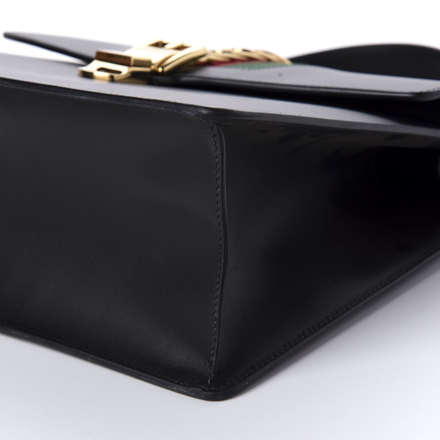 Calfskin Medium Sylvie Top Handle Bag Black