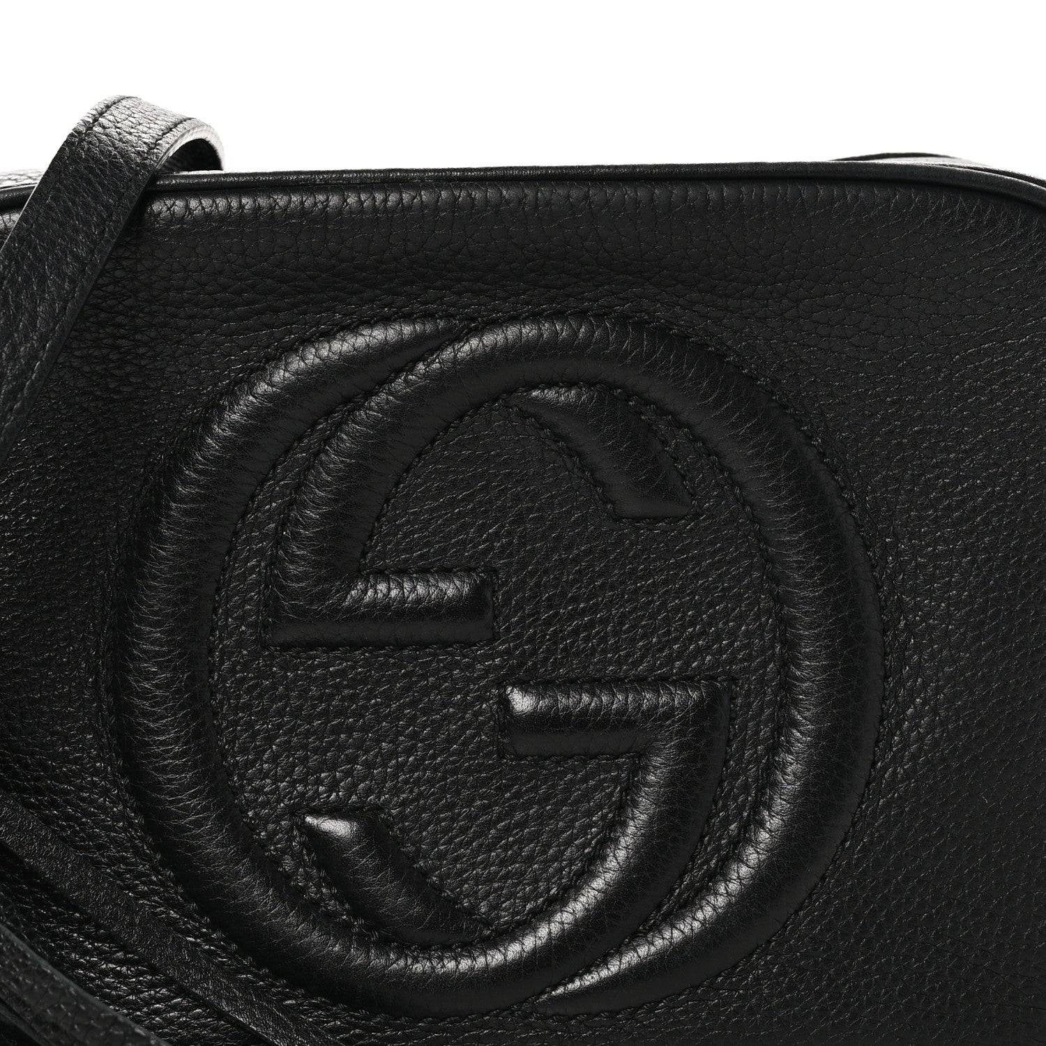 Gucci Pebbled Calfskin Small Soho Disco Bag Black 8 of 10