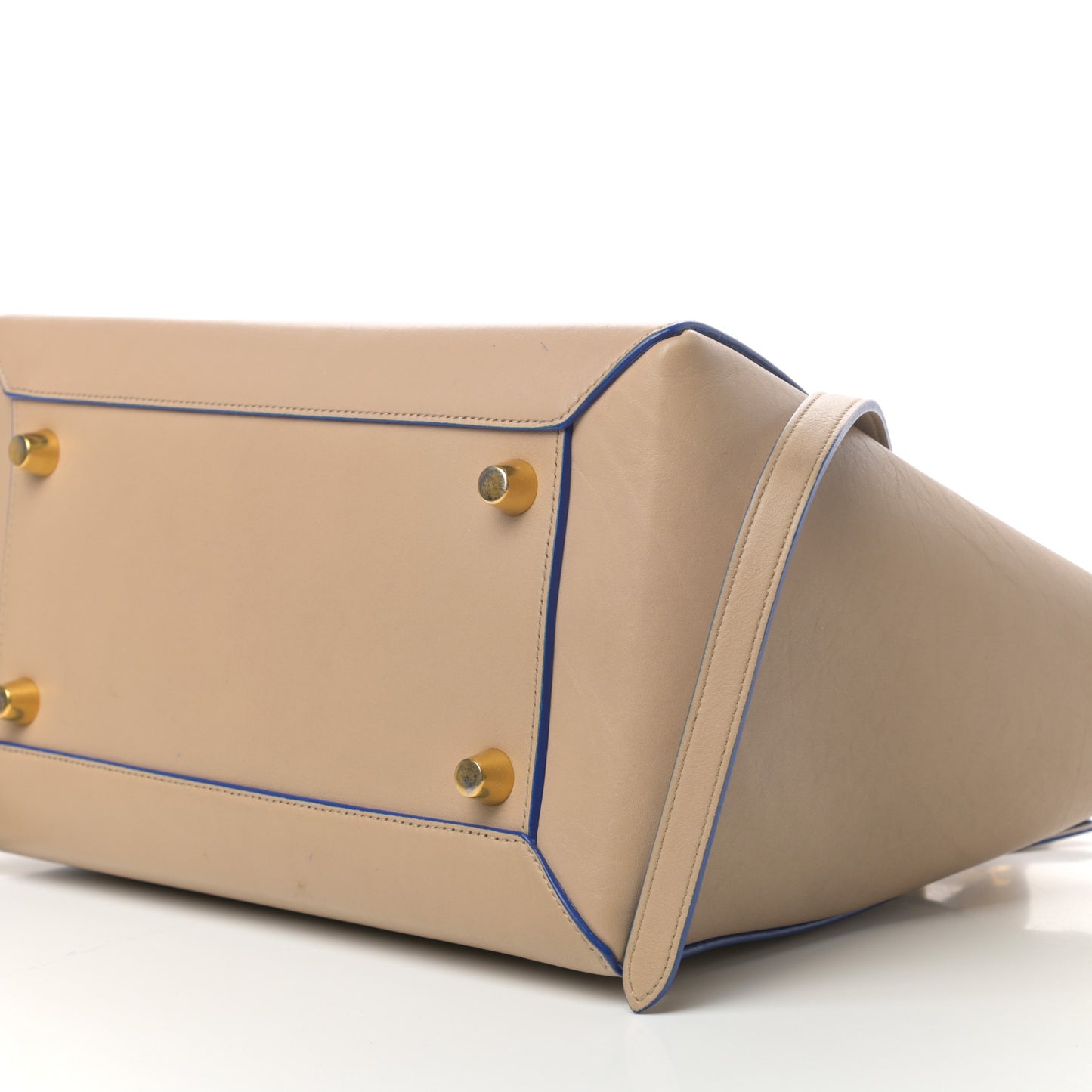 Smooth Calfskin Mini Belt Bag Beige Blue