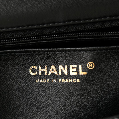 Chanel Tweed Quilted Mini Rectangular Flap Black Ecru White 6 of 11