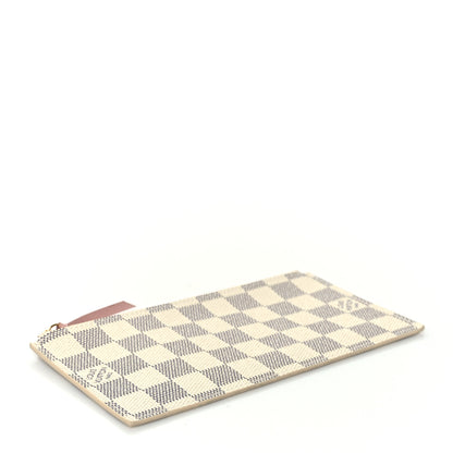 Louis Vuitton Damier Azur Felicie Chain Wallet Zippered Insert Rose Ballerine 4 of 7
