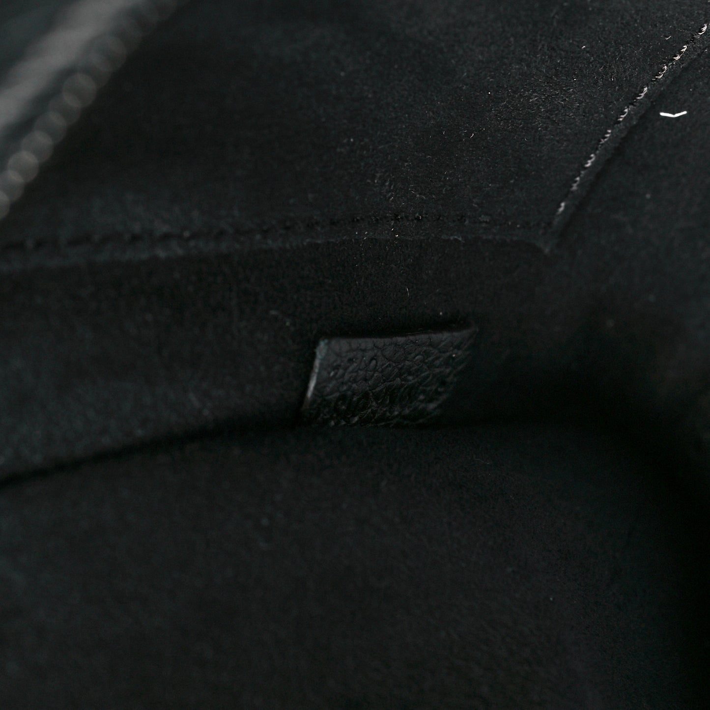 Drummed Calfskin Nano Luggage Black