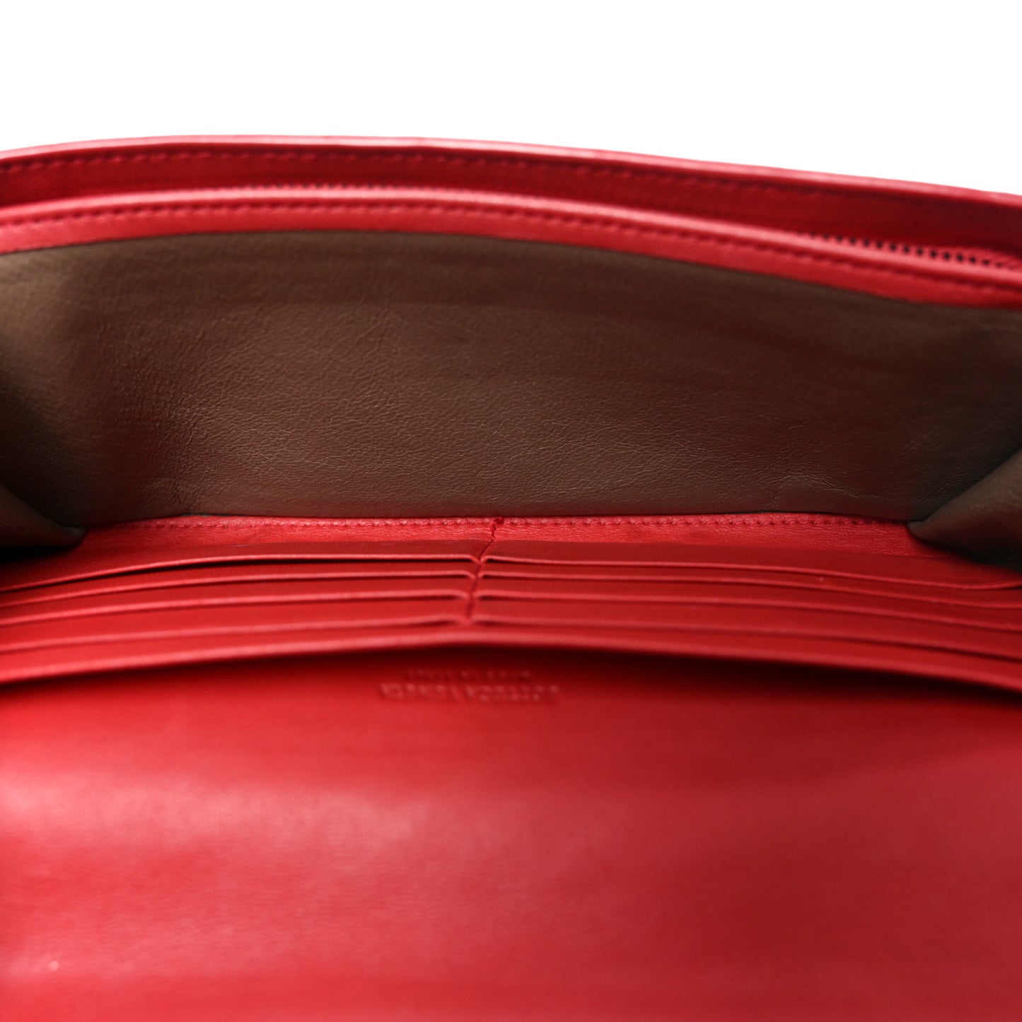 Nappa Intrecciato Continental Flap Wallet Cassis