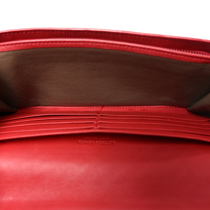 Bottega Veneta Nappa Intrecciato Continental Flap Wallet Cassis 5 of 10