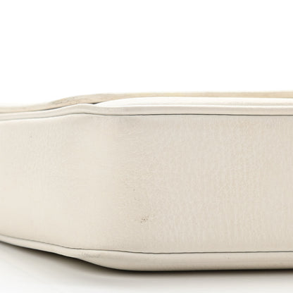 Balenciaga Pebbled Calfskin Logo Everyday Flap Chain Wallet White 8 of 12