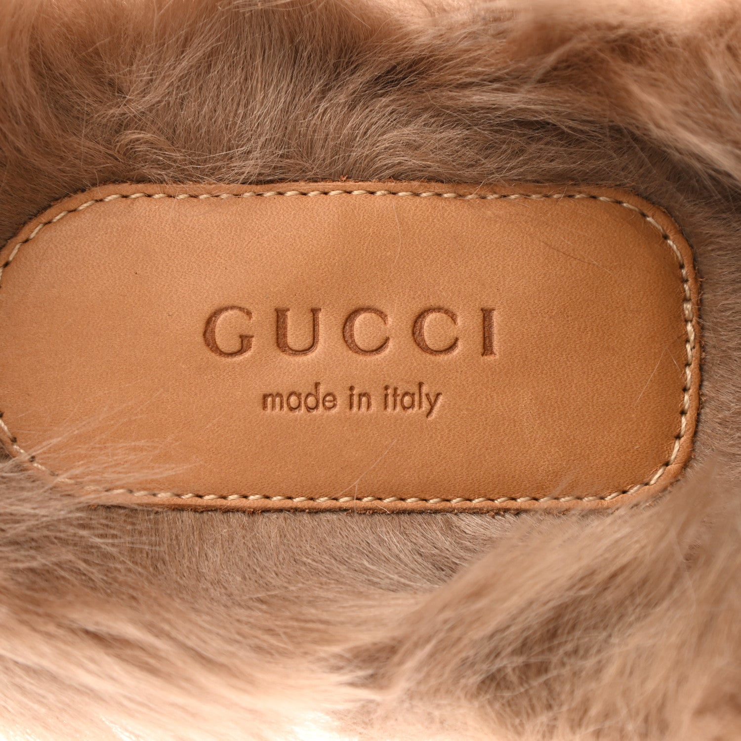 Gucci Velvet Fur Womens Princetown Slippers 37 Fucsia Violet Cyclamen Natural 7 of 8