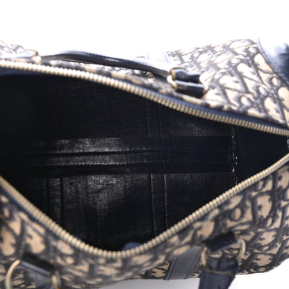 Christian Dior Monogram Boston Navy Blue 4 of 4