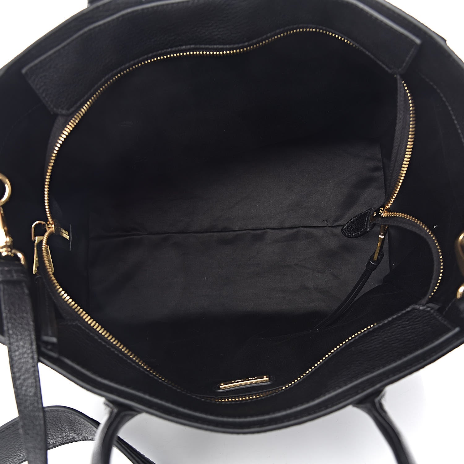 Miu Miu Goatskin Madras Tote Black 5 of 10