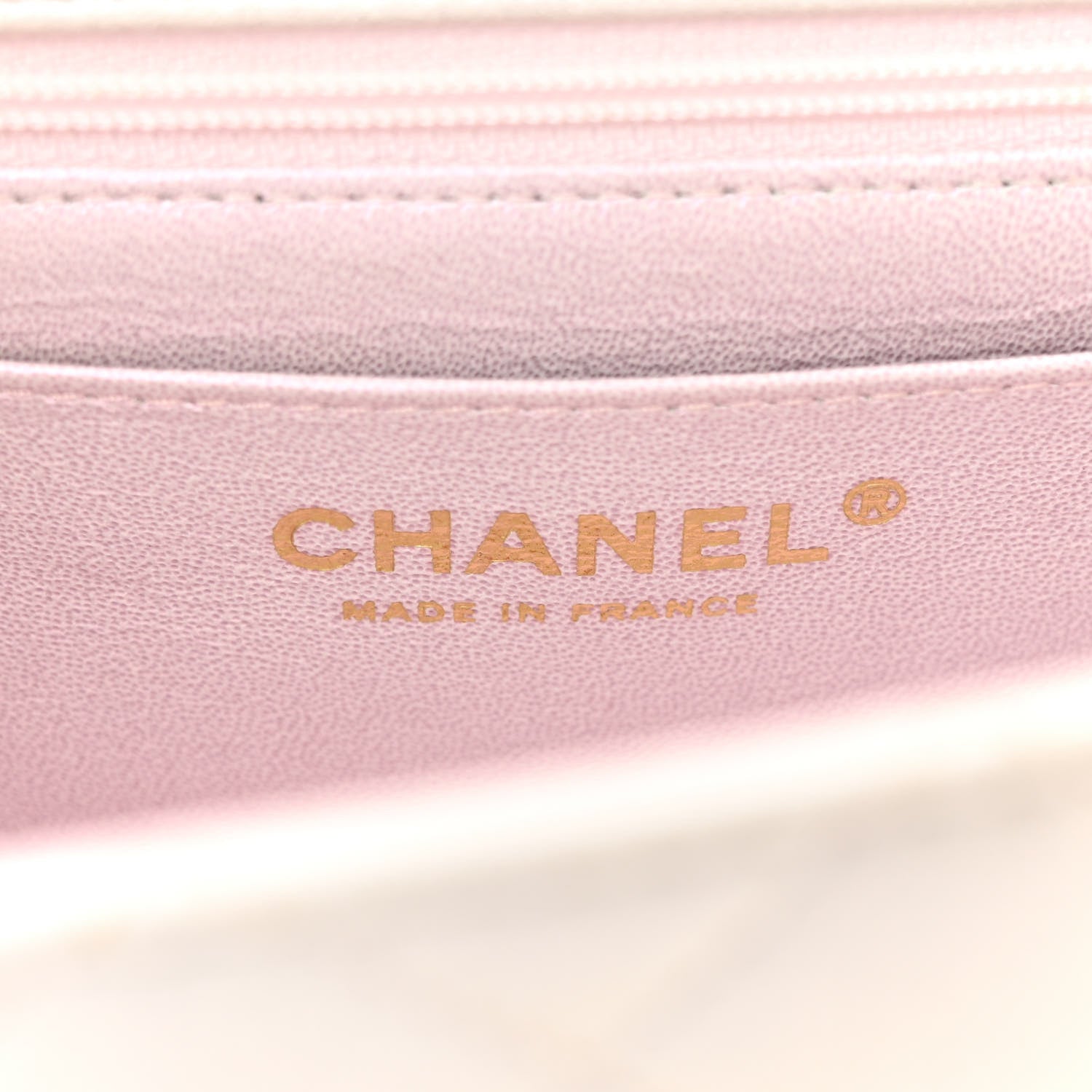 Chanel Iridescent Lambskin Quilted Mini Top Handle Rectangular Flap White 6 of 11