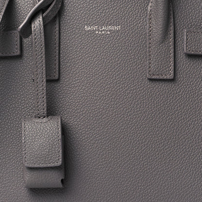 Saint Laurent Grained Calfskin Nano Sac De Jour Fog 8 of 10