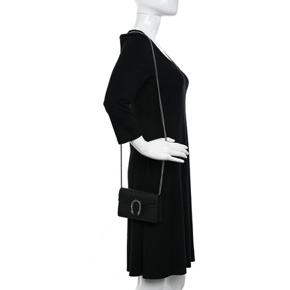 Gucci Calfskin Super Mini Dionysus Shoulder Bag Black 2 of 11