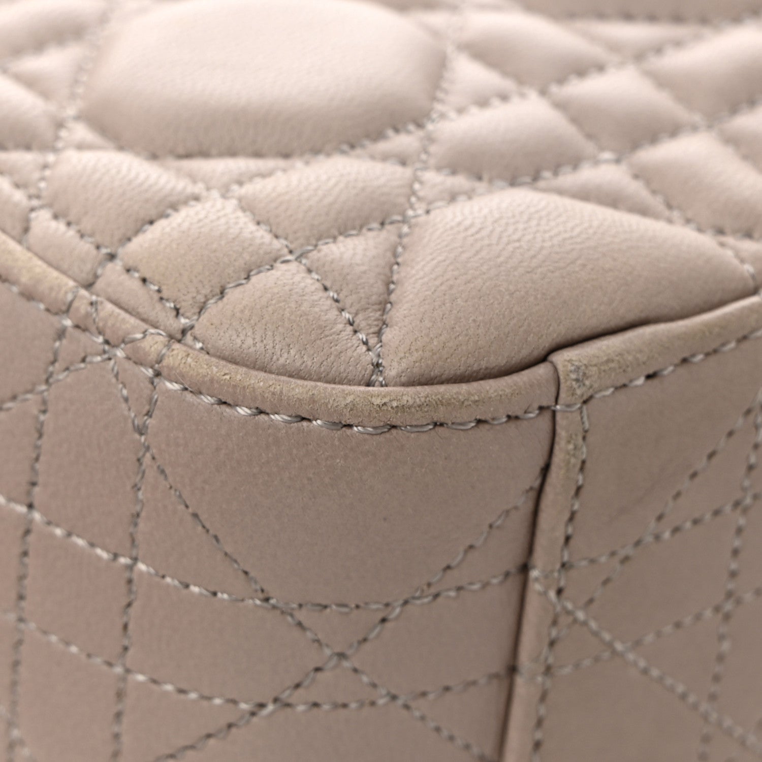 Christian Dior Lambskin Cannage Large Miss Dior Flap Grey 12 of 15