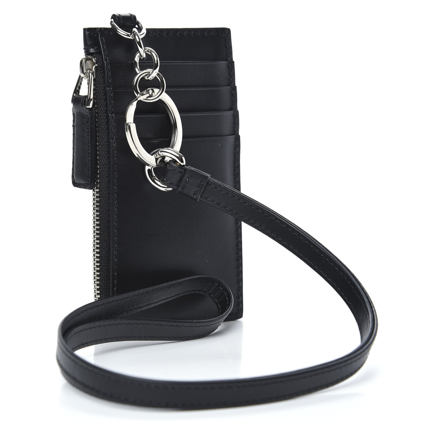 Gucci Guccissima Web Lanyard Coin Case Card Holder Black 3 of 6