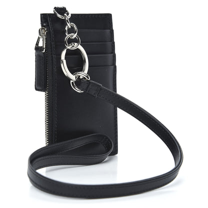 Gucci Guccissima Web Lanyard Coin Case Card Holder Black 3 of 6