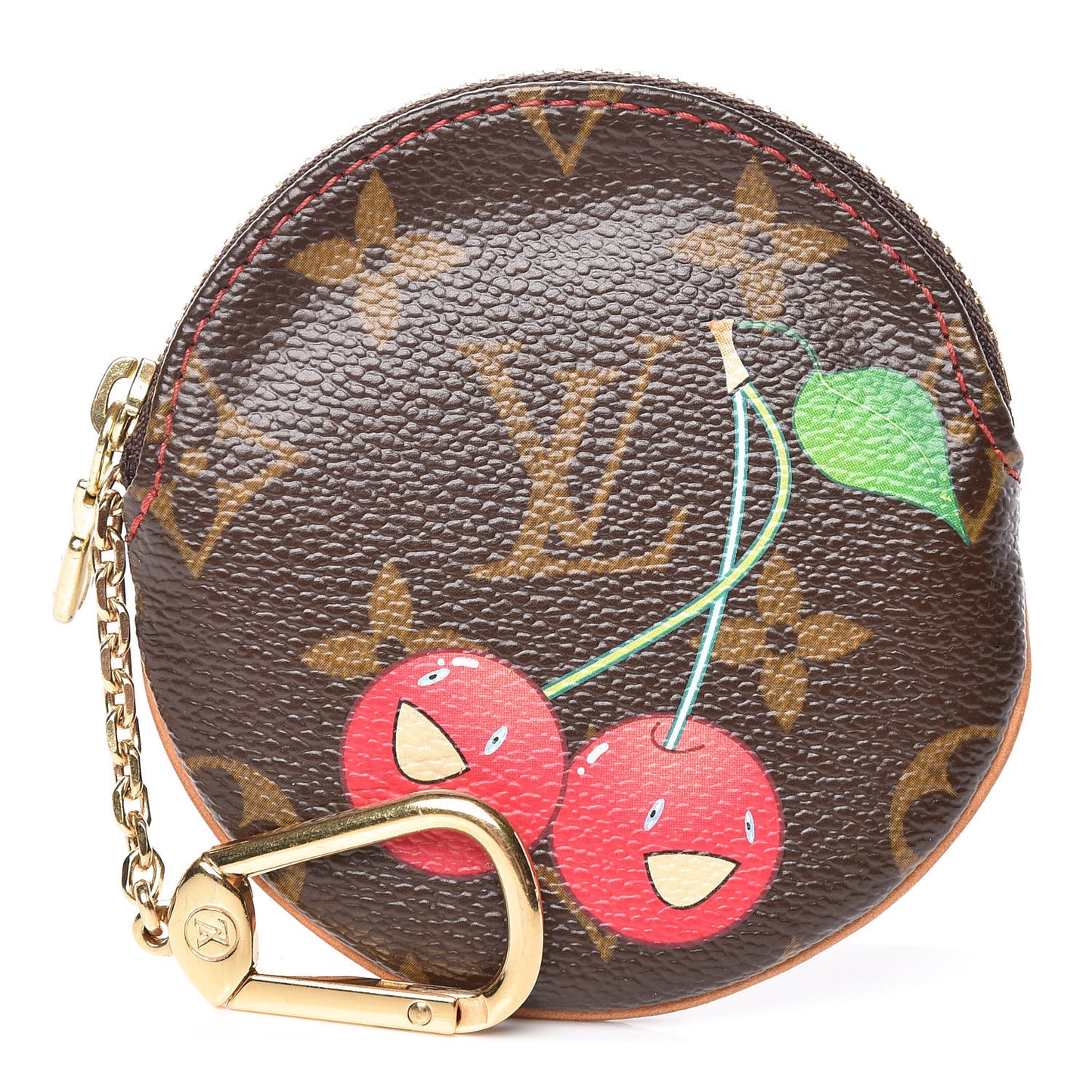 Monogram Cerises Round Coin Purse
