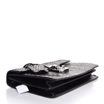 Gucci Python Small Lady Lock Briefcase Clutch Black 4 of 7