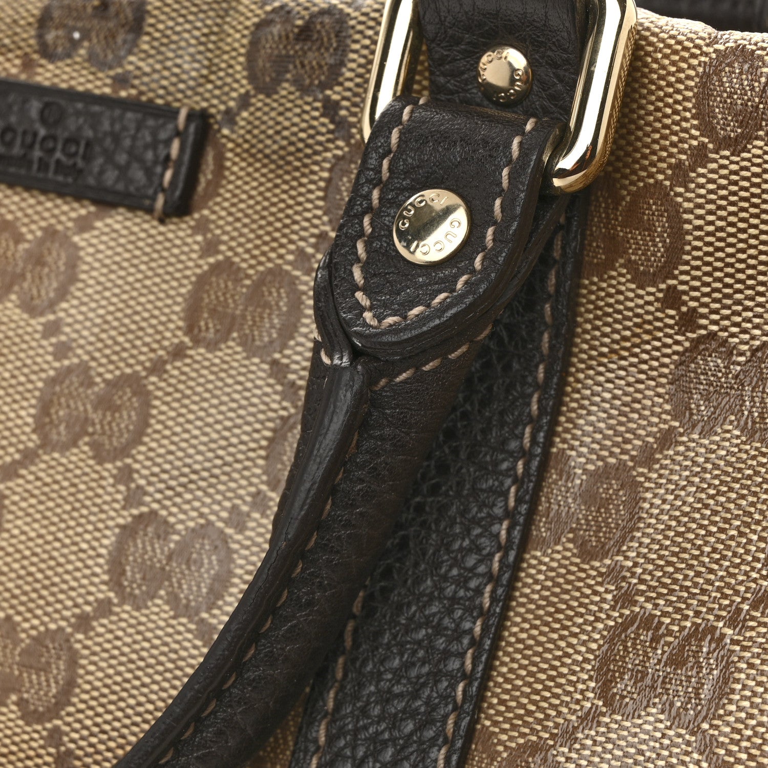 Gucci Crystal Monogram Medium Joy Boston Dark Brown 14 of 15