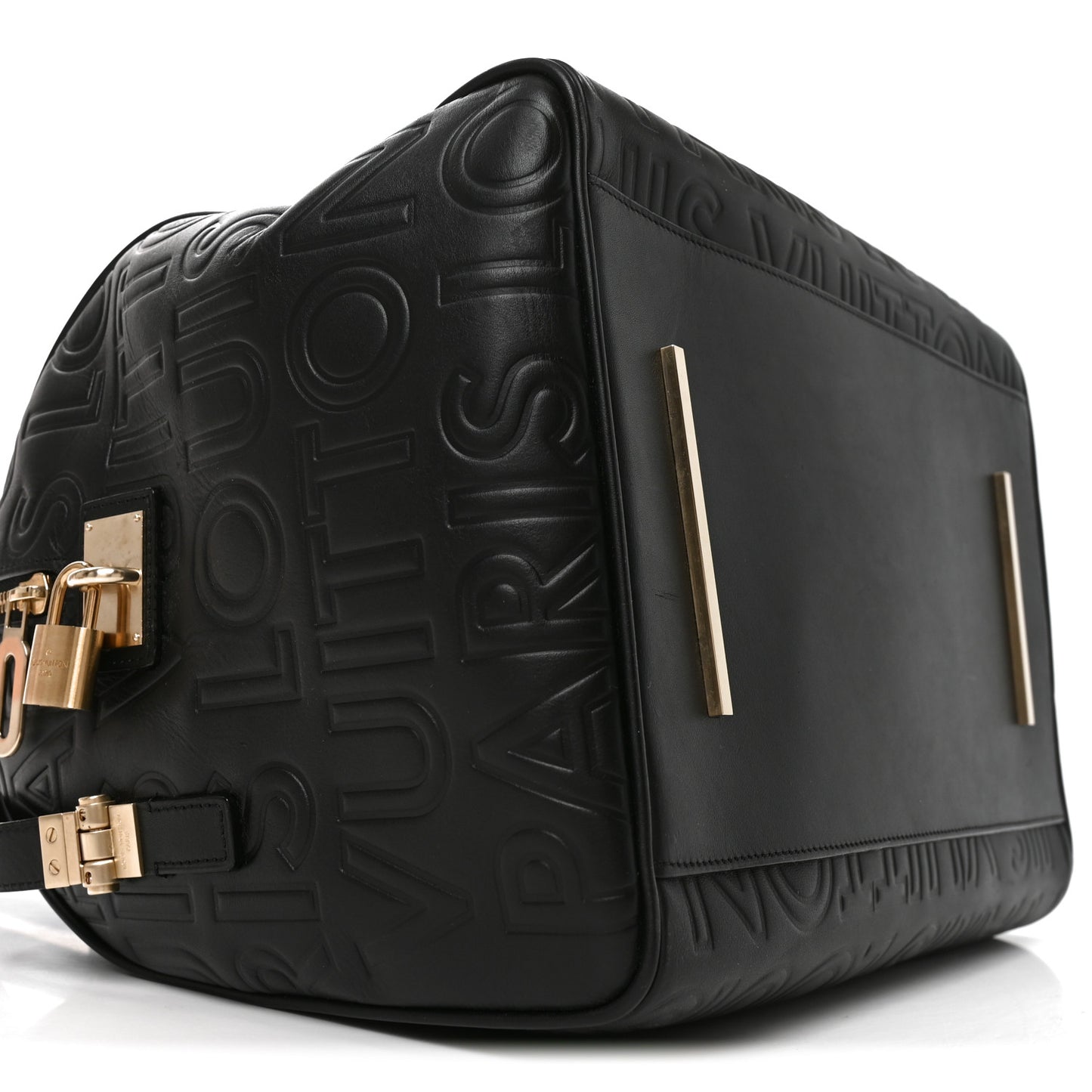Calfskin Embossed Speedy Cube 30 Black