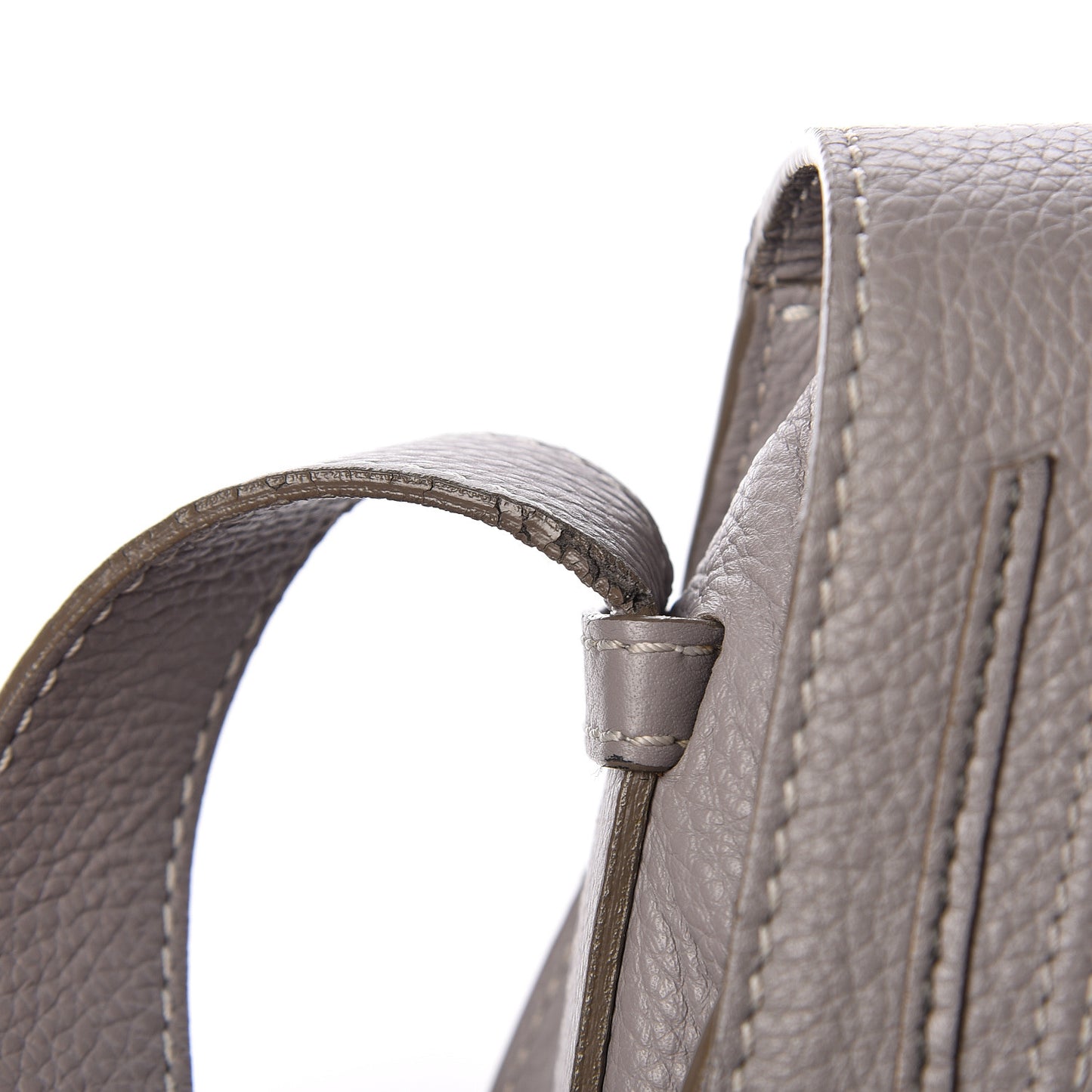 Calfskin Medium Marcie Round Crossbody Bag Cashmere Grey