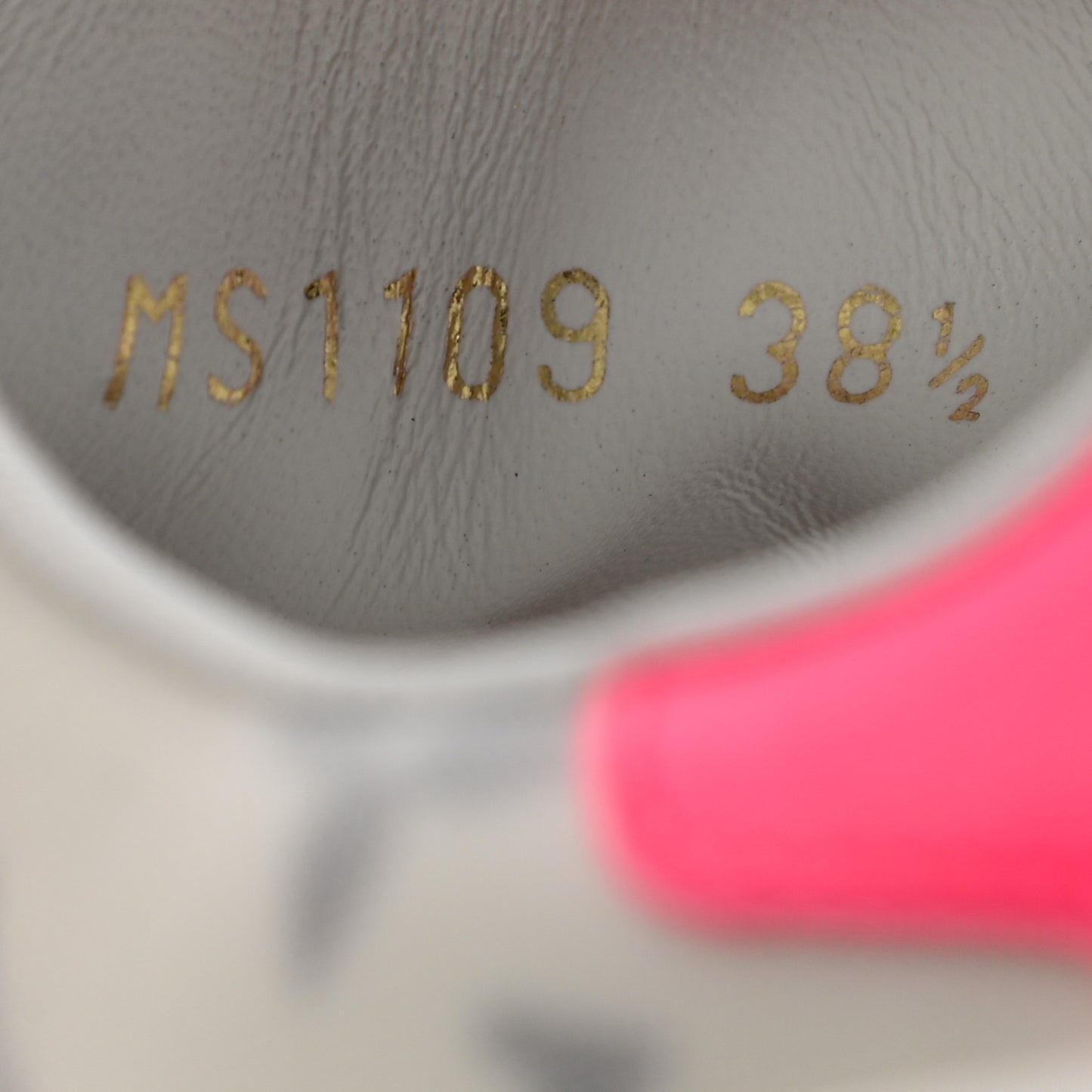 Technical Fabric Calfskin Monogram Frontrow Sneakers 38.5 Pink