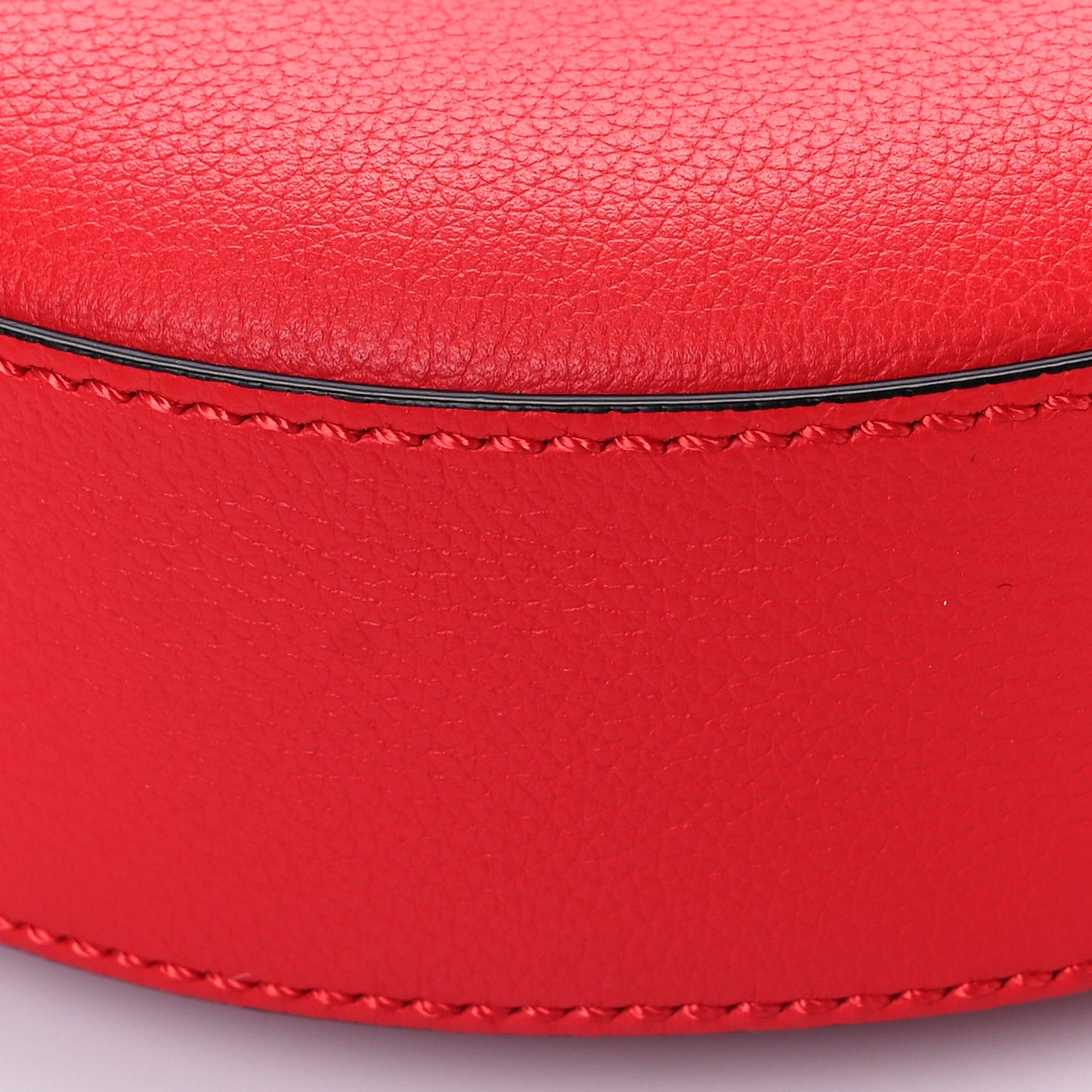 Calfskin La Medusa Round Camera Bag Red
